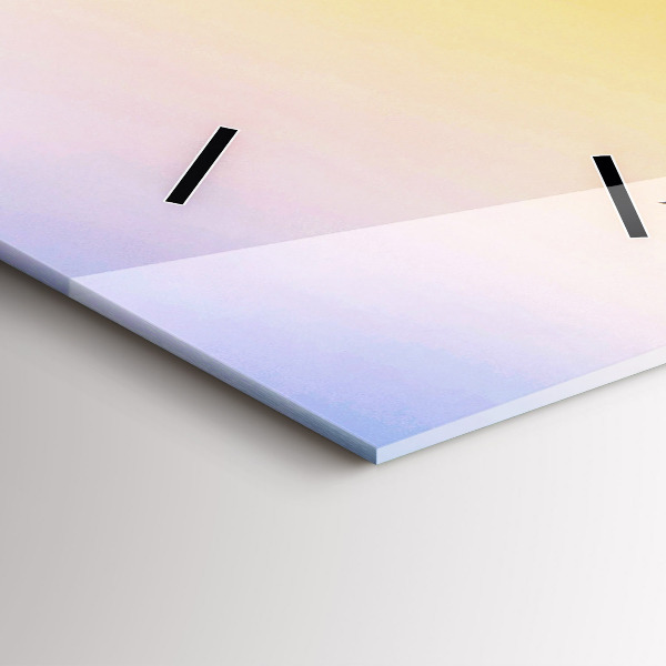 Modern vertical wall clock Iceberg and sunrise