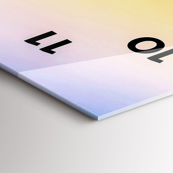 Modern vertical wall clock Iceberg and sunrise