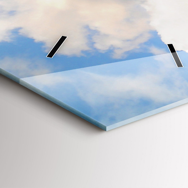 Modern vertical wall clock Ocean Coast