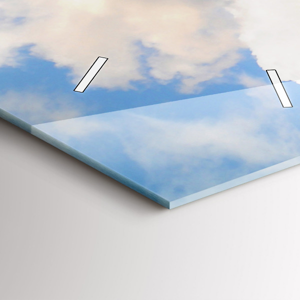 Modern vertical wall clock Ocean Coast