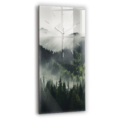 Modern vertical wall clock Forest Landscape