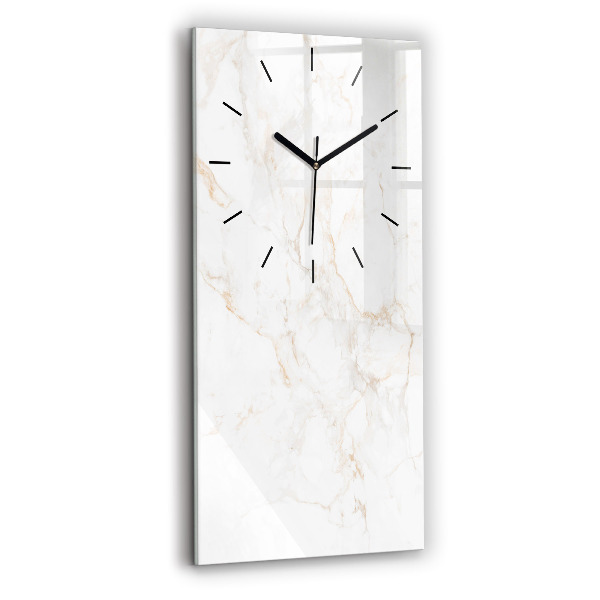 Modern vertical wall clock Elegant marble