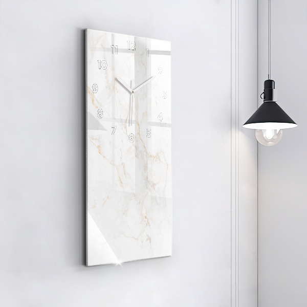 Modern vertical wall clock Elegant marble