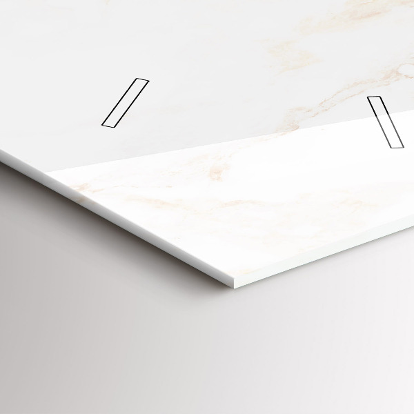 Modern vertical wall clock Elegant marble