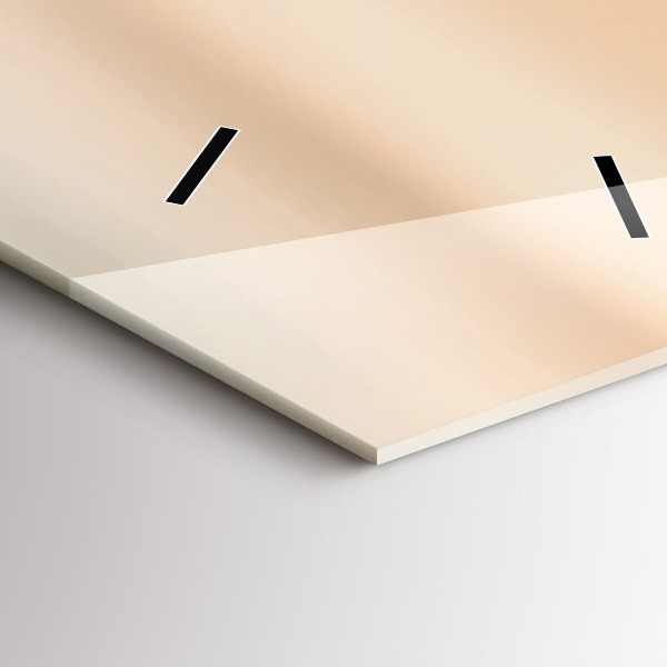 Modern vertical wall clock Field sunrise