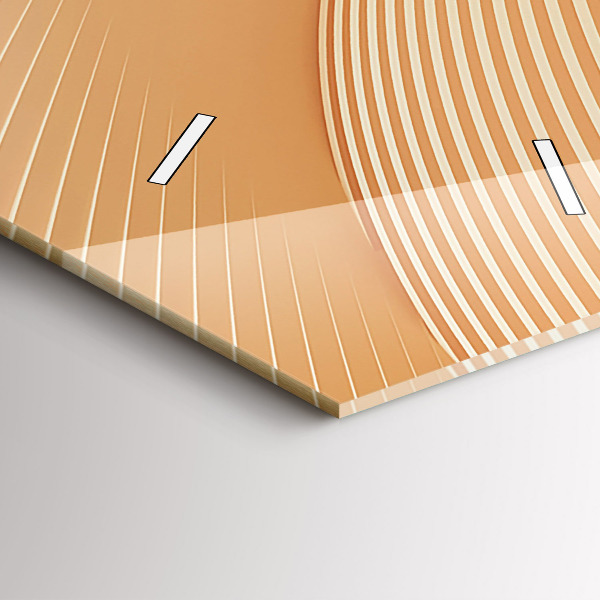 Modern vertical wall clock Abstract wave pattern