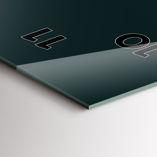 Modern vertical wall clock Football pitch