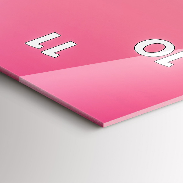 Modern vertical wall clock Sky and mountain gradient