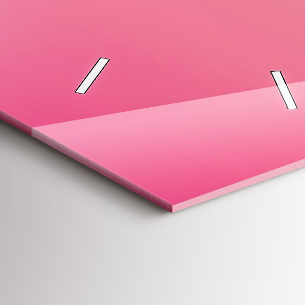 Modern vertical wall clock Sky and mountain gradient