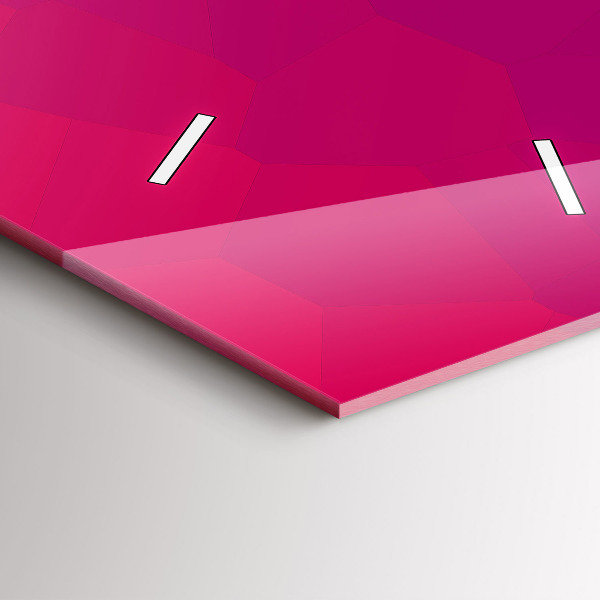 Modern vertical wall clock Colorful abstraction