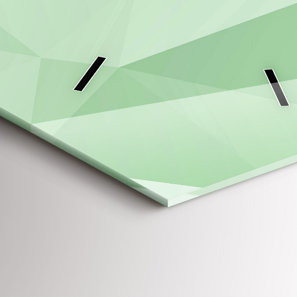 Modern vertical wall clock Triangles abstract