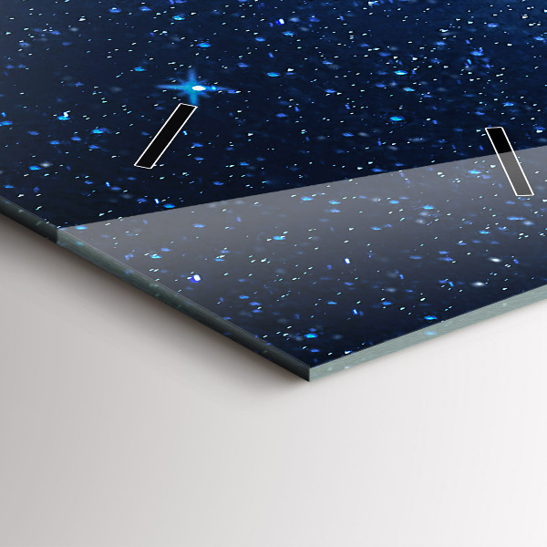 Modern vertical wall clock Night sky