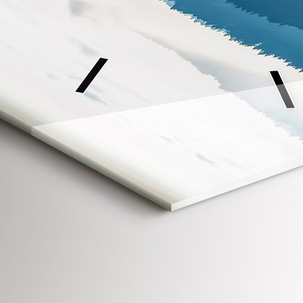 Modern vertical wall clock Mountain landscape