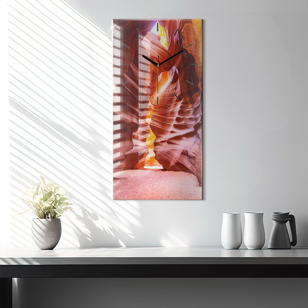 Modern vertical wall clock Sand Canyon