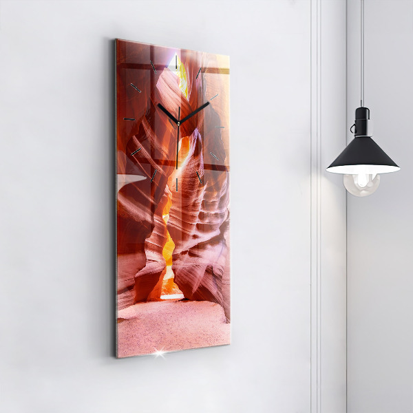 Modern vertical wall clock Sand Canyon