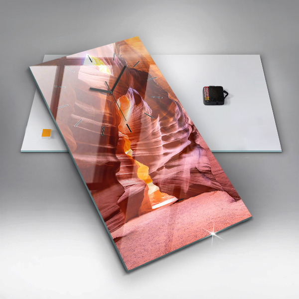 Modern vertical wall clock Sand Canyon