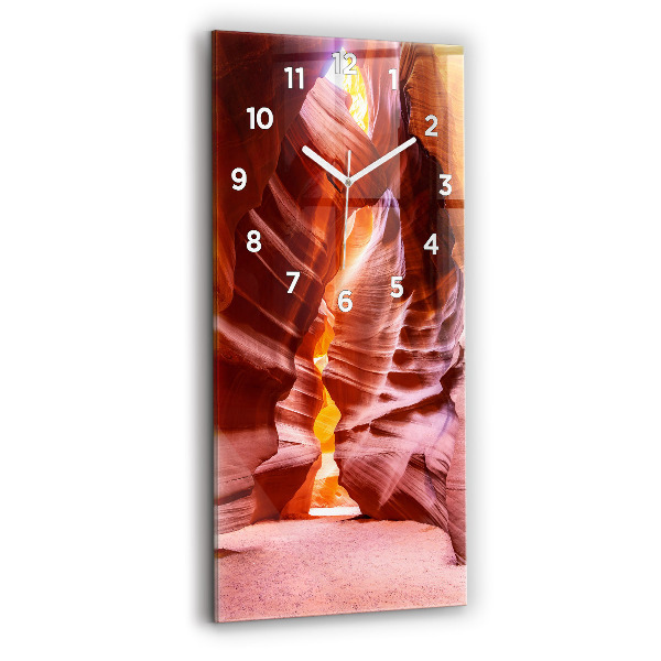 Modern vertical wall clock Sand Canyon