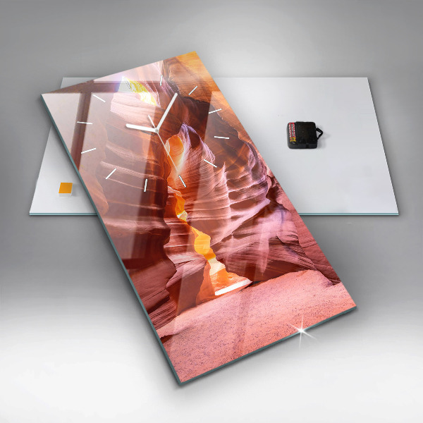 Modern vertical wall clock Sand Canyon