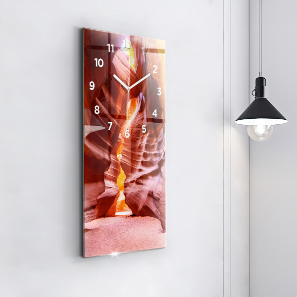 Modern vertical wall clock Sand Canyon