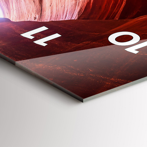 Modern vertical wall clock Sand Canyon