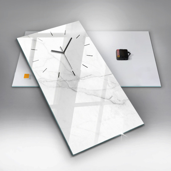 Modern vertical wall clock Decorative marble