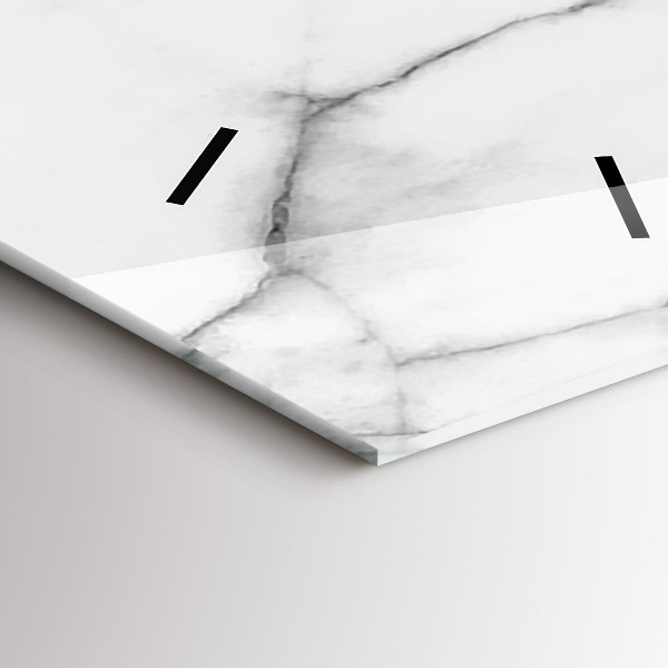 Modern vertical wall clock Decorative marble