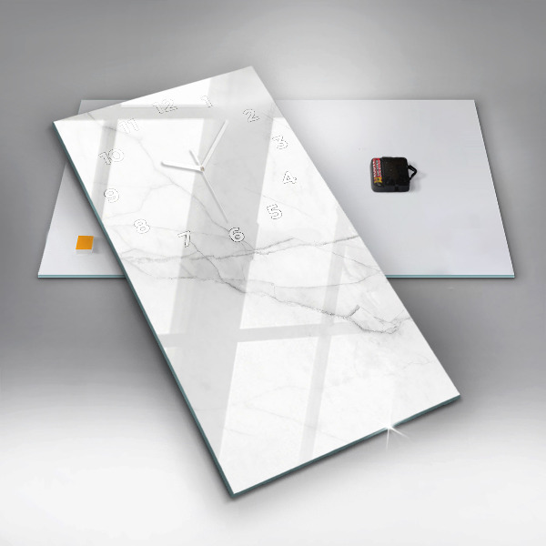 Modern vertical wall clock Decorative marble
