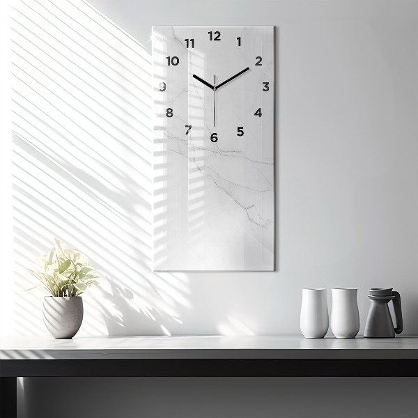 Modern vertical wall clock Decorative marble