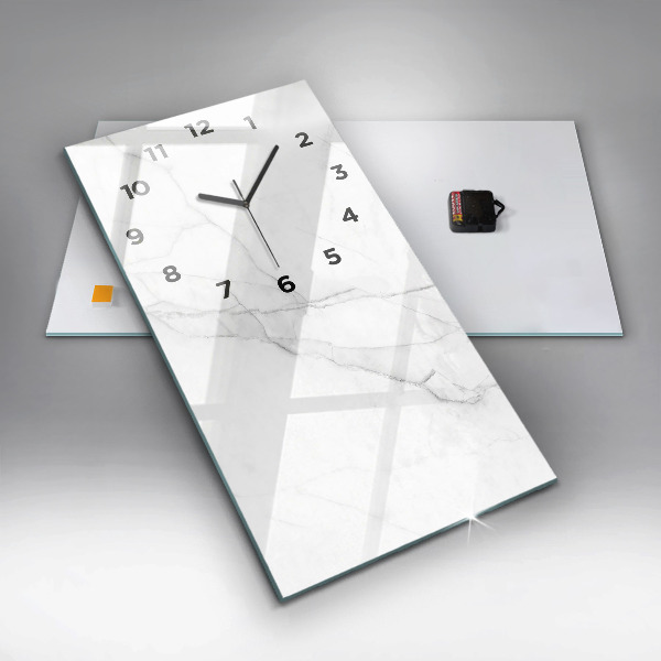 Modern vertical wall clock Decorative marble