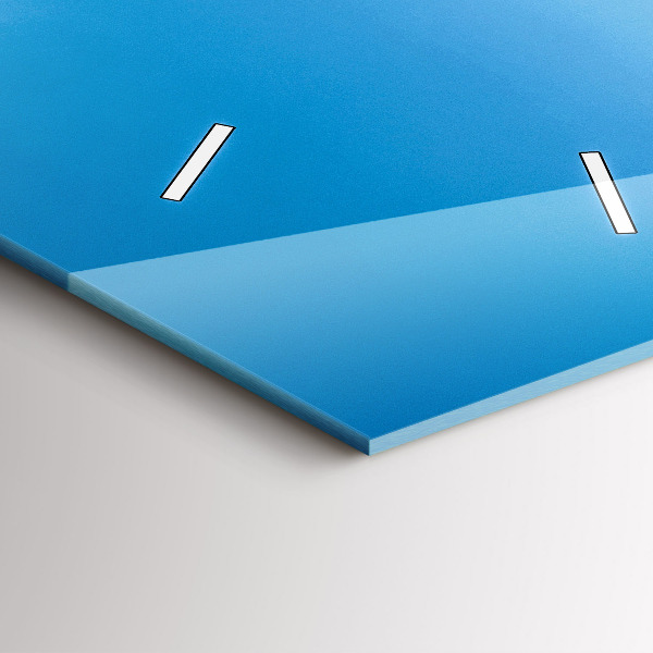 Modern vertical wall clock Tropical island