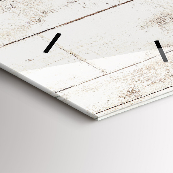 Modern vertical wall clock Light wood planks
