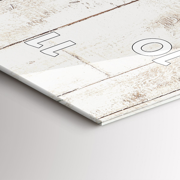 Modern vertical wall clock Light wood planks