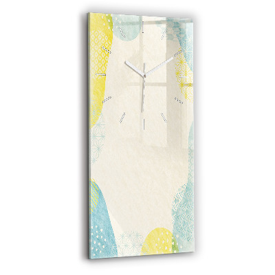 Modern vertical wall clock Pattern frame