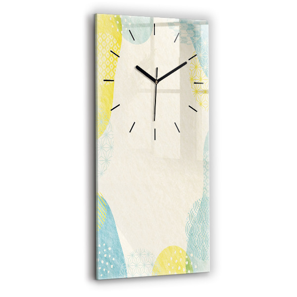 Modern vertical wall clock Pattern frame