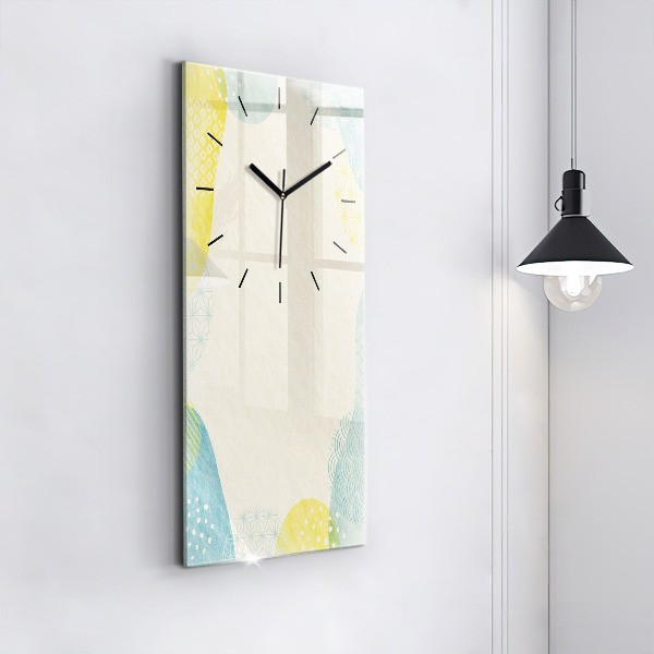 Modern vertical wall clock Pattern frame