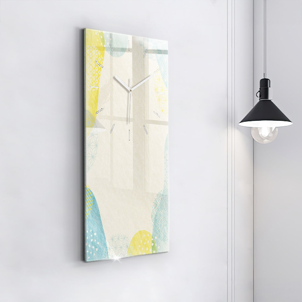 Modern vertical wall clock Pattern frame