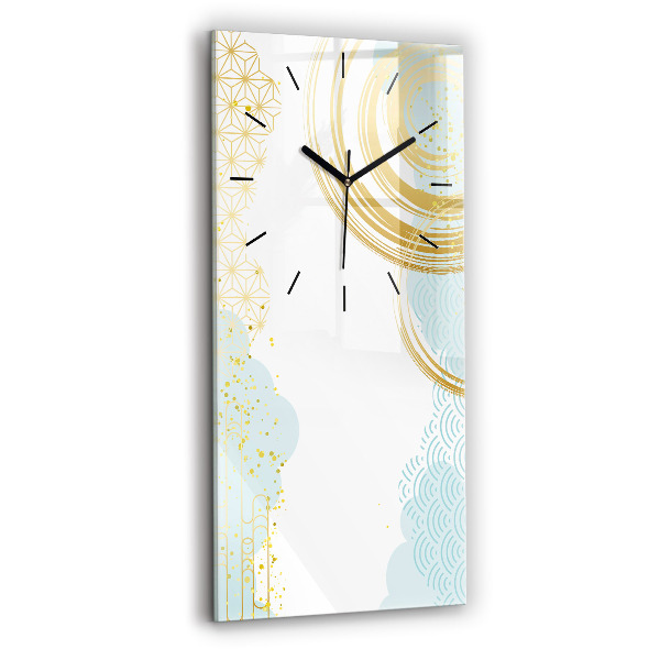 Modern vertical wall clock Decorative pattern