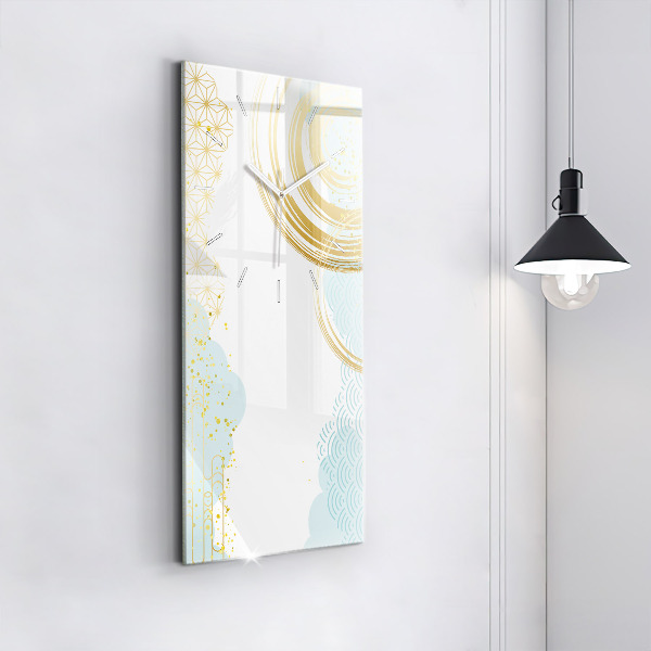 Modern vertical wall clock Decorative pattern