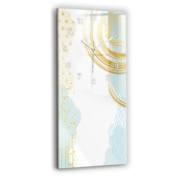 Modern vertical wall clock Decorative pattern