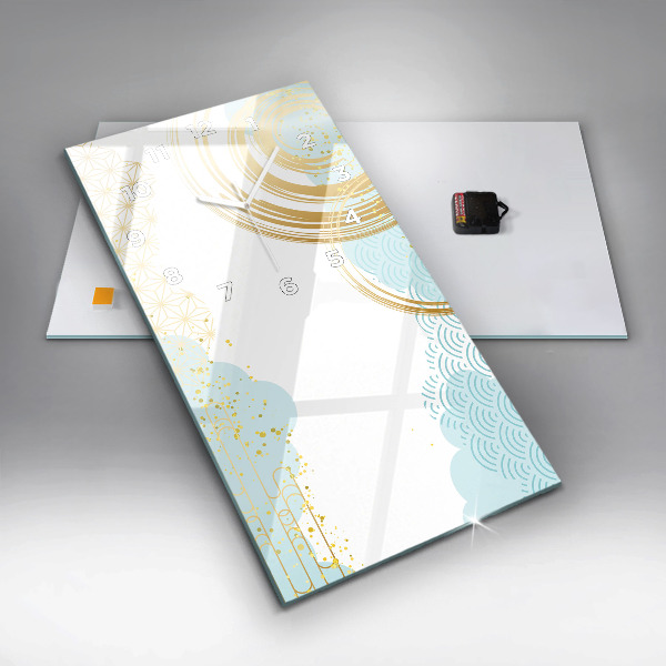 Modern vertical wall clock Decorative pattern