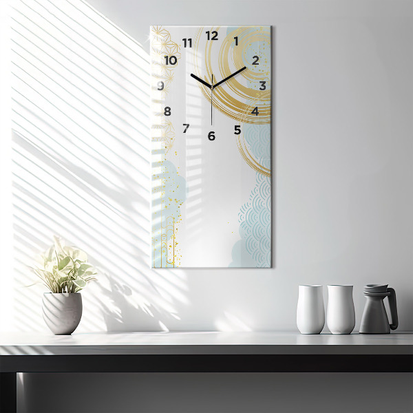 Modern vertical wall clock Decorative pattern