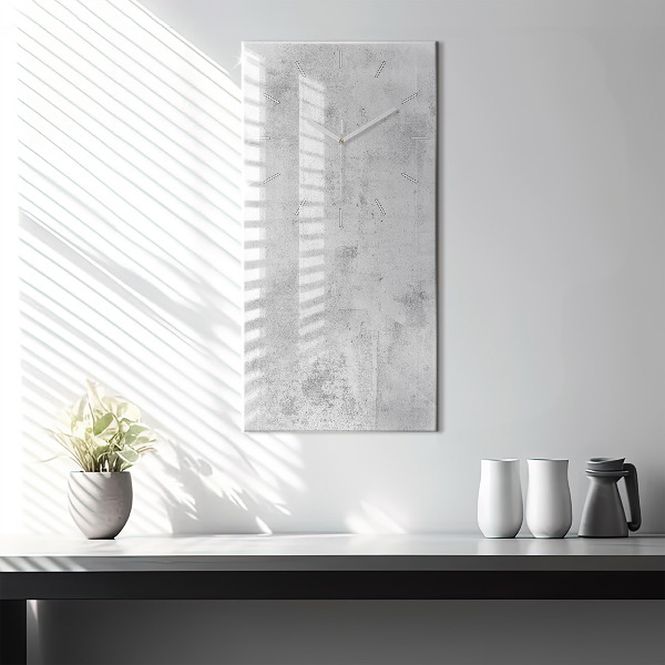 Modern vertical wall clock Concrete wall