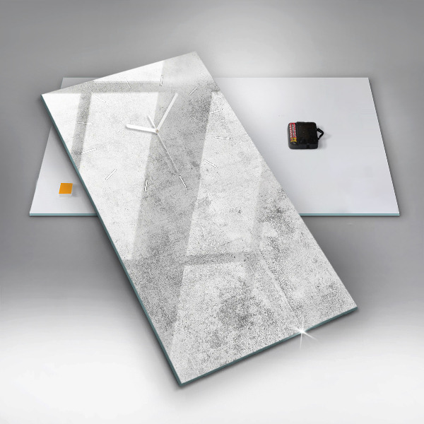 Modern vertical wall clock Concrete wall
