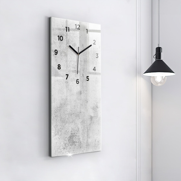 Modern vertical wall clock Concrete wall