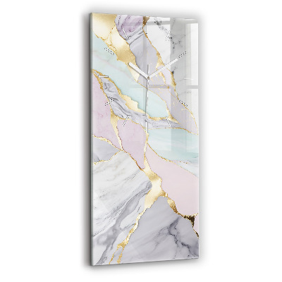 Modern vertical wall clock Marble pattern