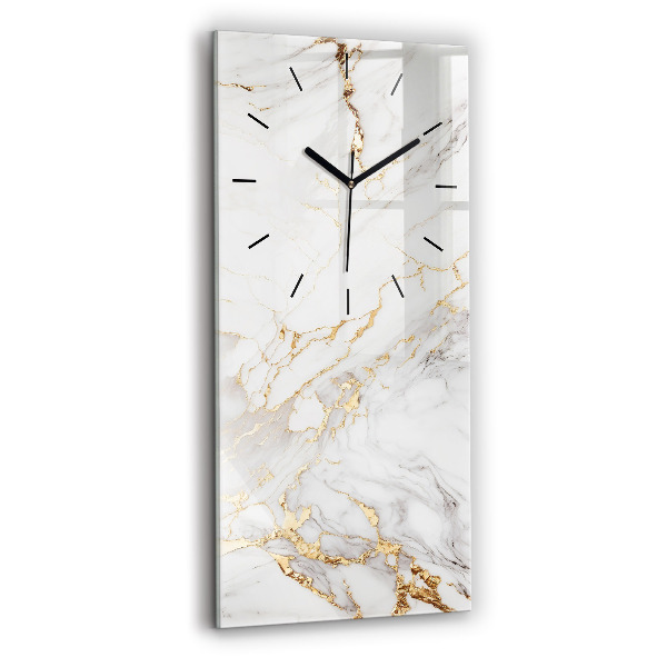 Modern vertical wall clock Decorative marble