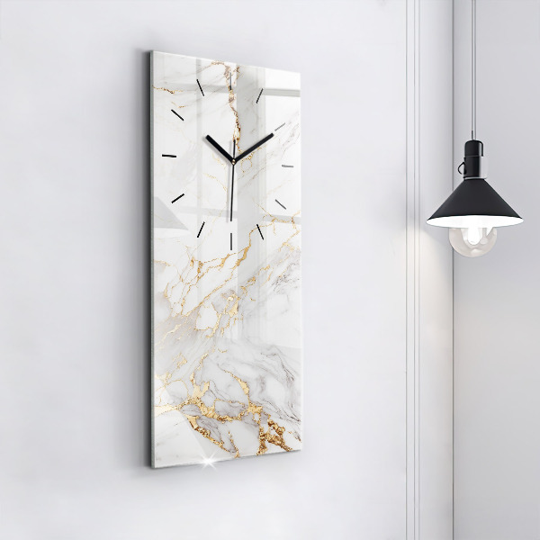 Modern vertical wall clock Decorative marble