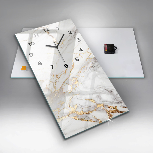 Modern vertical wall clock Decorative marble