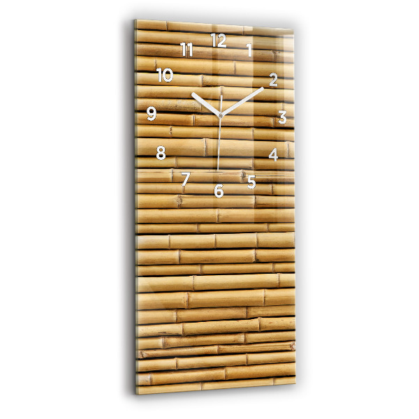 Modern vertical wall clock Bamboo sticks