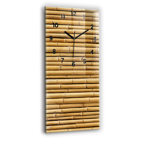 Modern vertical wall clock Bamboo sticks